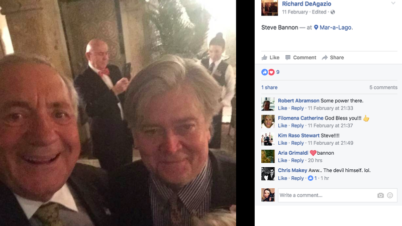 Illustration for article titled Members of Trump's Club Can Just Pose With the President's Nuclear Codes Guy Now
